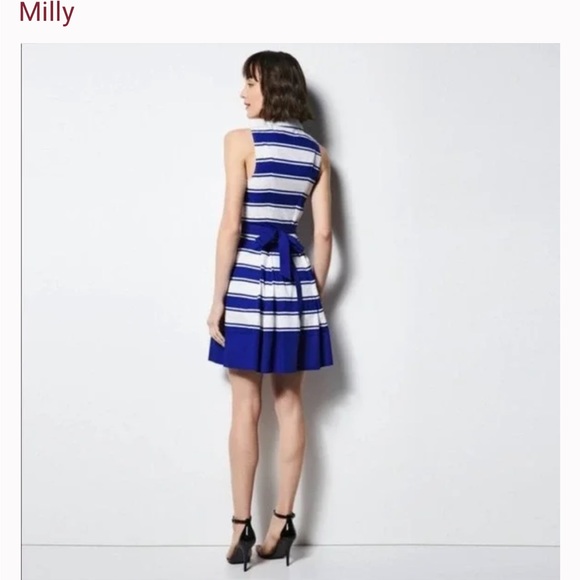 MILLY blue white stripe dress - Picture 13 of 14